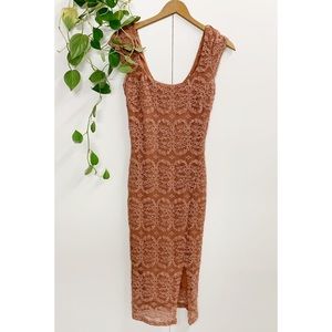 ModCloth Dusty Rose Lace Dress